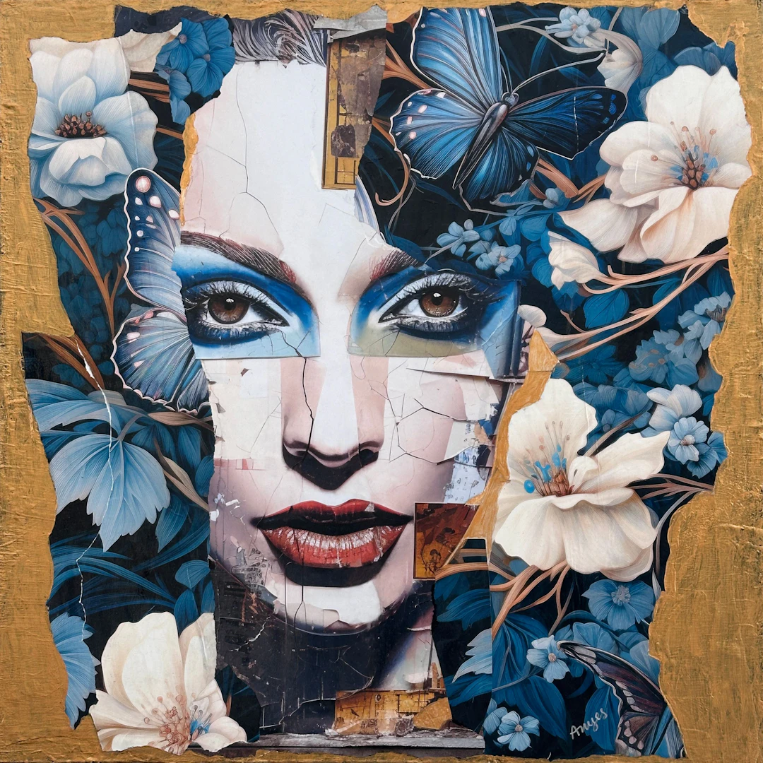 The Butterflies Collage - Anyes Galleani