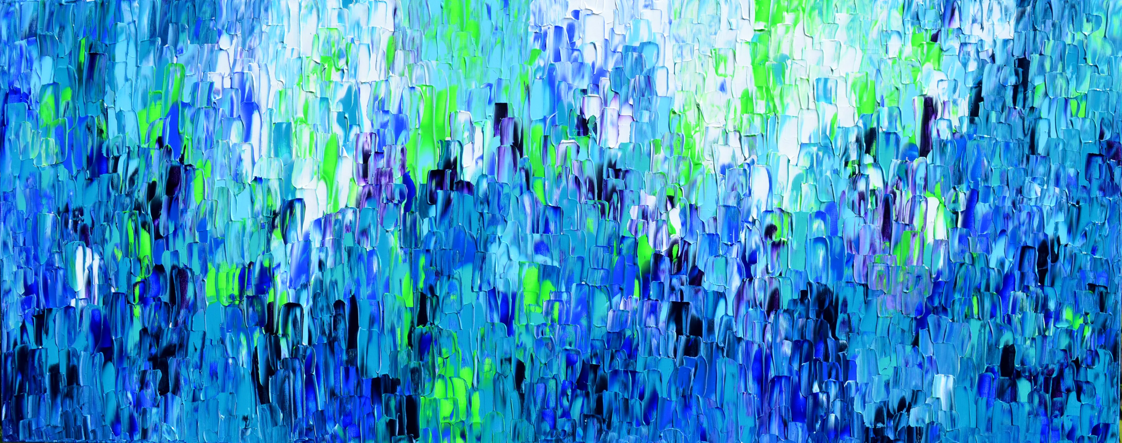 Relief Blue 36 - Large Abstract Ocean - Sea - SOOS TIBERIU
