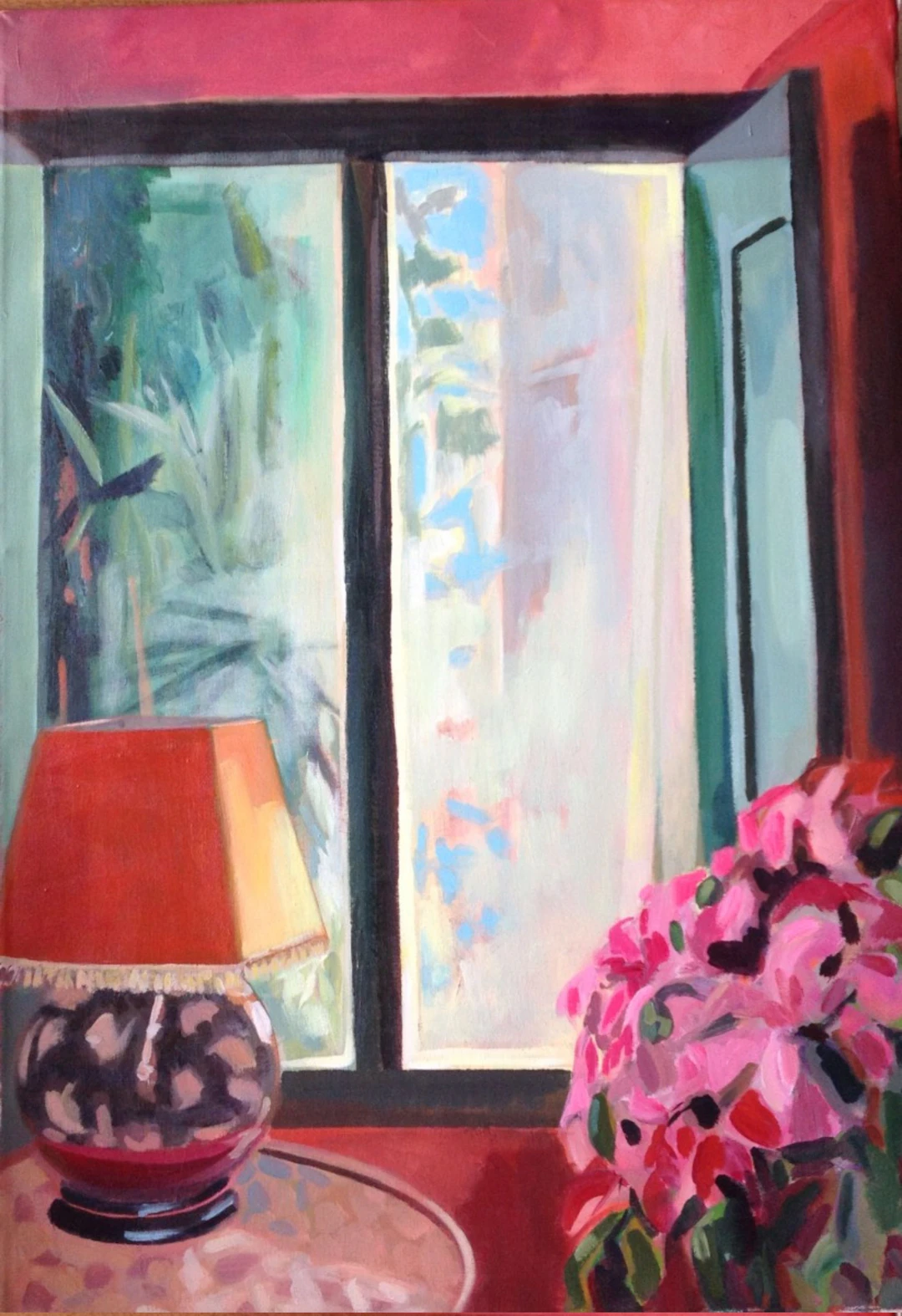 Yellow lamp by window - Anyck Alvarez Kerloch