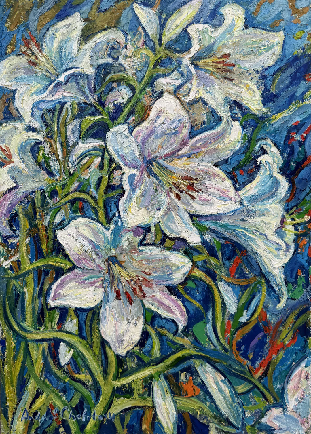 Lilies in the wind - Andrii Chebotaru