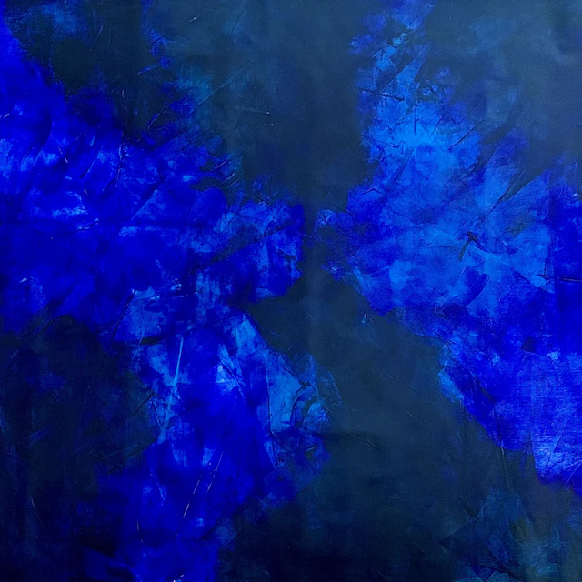 Blue abstract no. 3124 Beyond the sea - Anita Kaufmann