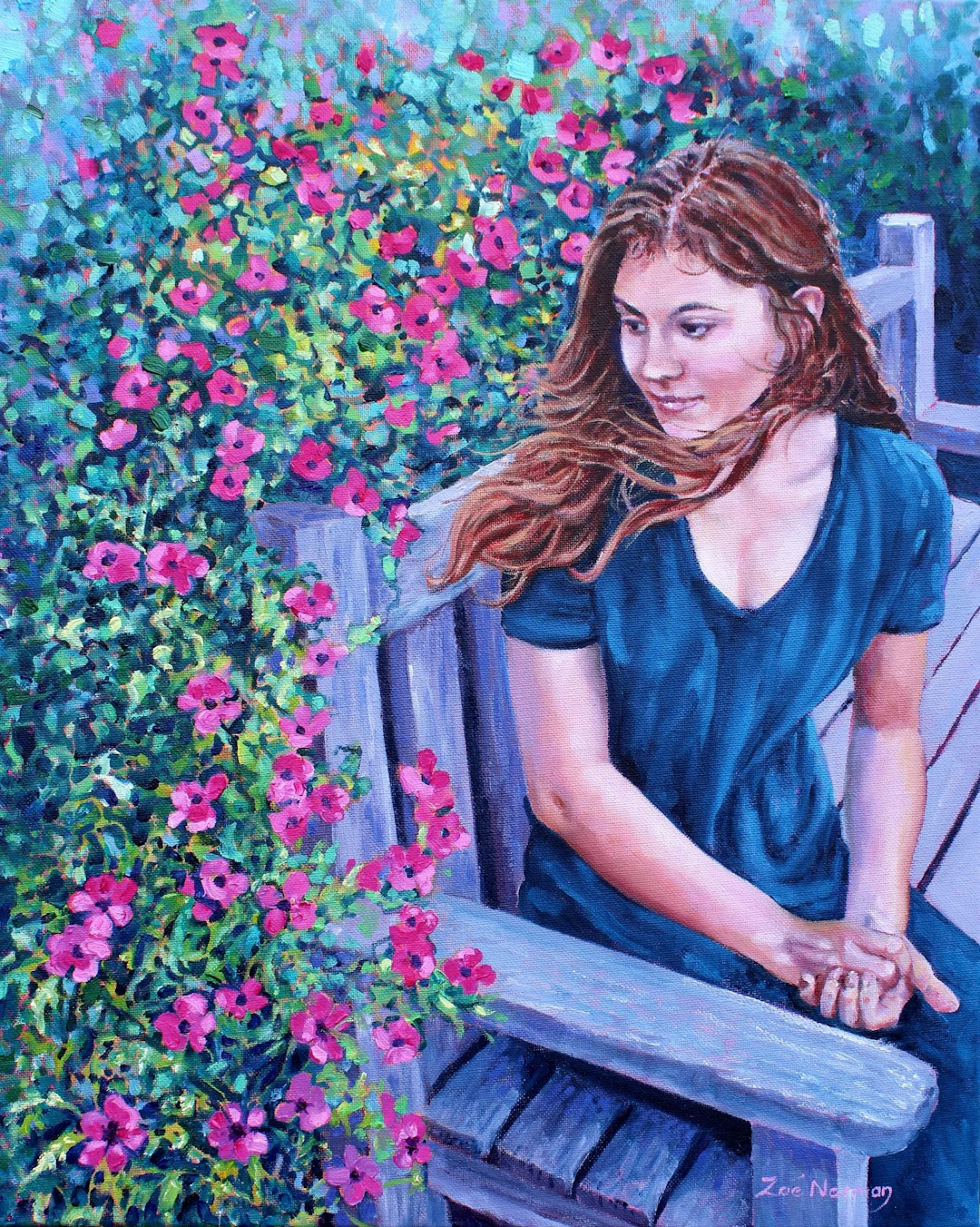Grace - Girl in garden - Zoe Elizabeth Norman