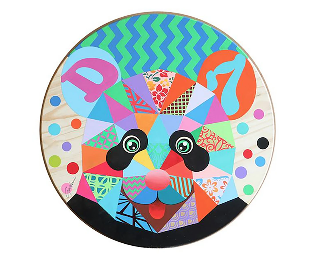 Dream Panda – Original Painting on wood - Gardani Art