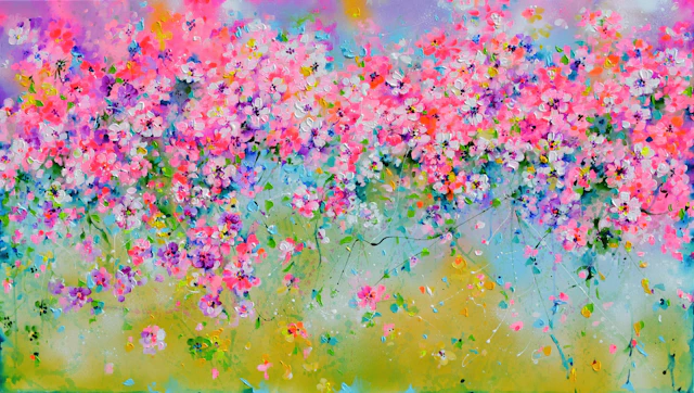Sakura Pink Cherry Tree Colorful Blossom - Soos Roxana Gabriela
