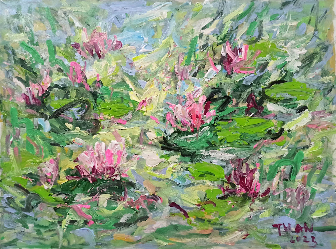 Flowers in the morning dew - LE ANH TUAN