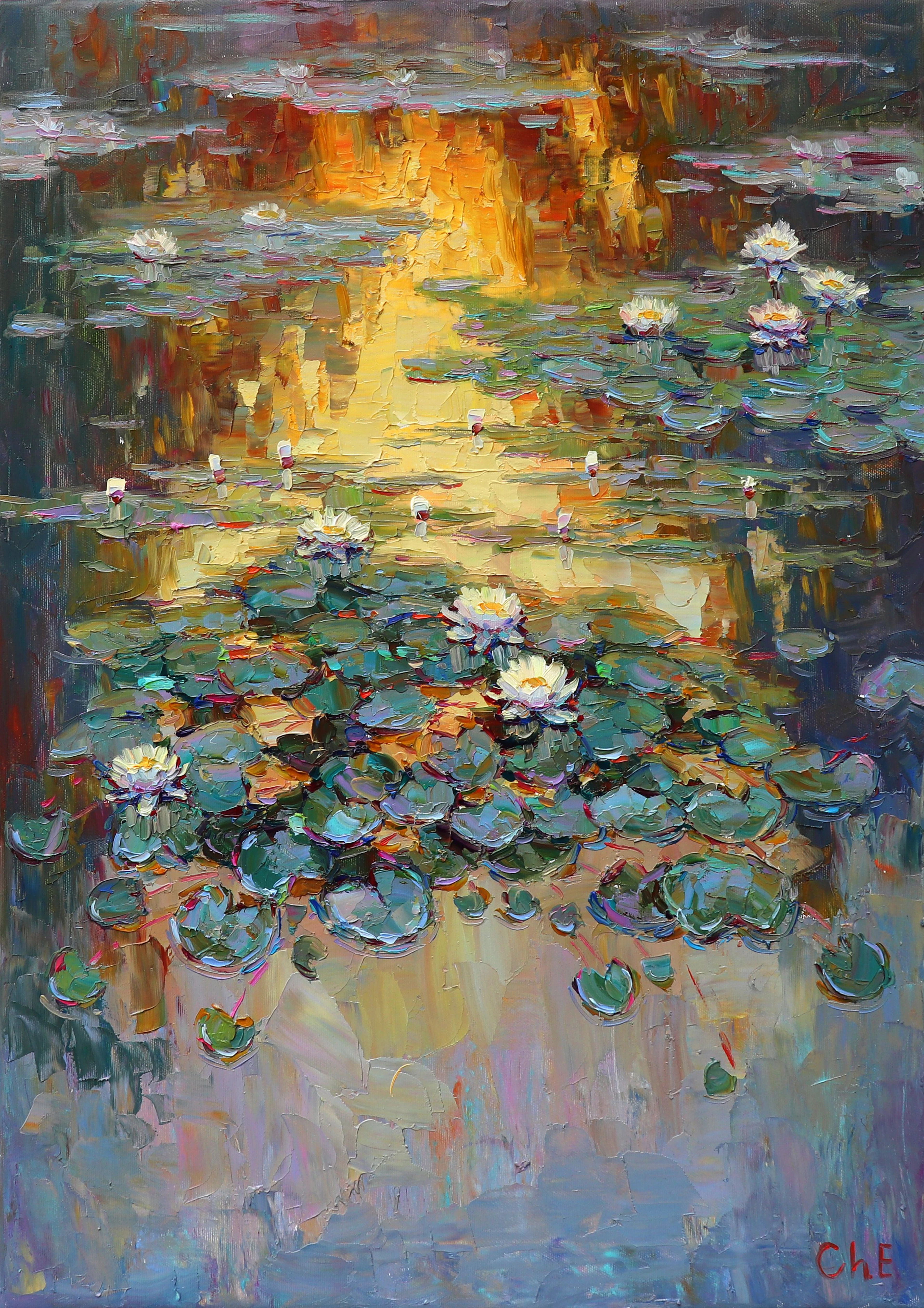 "" Evening lilies"" - Evgeny Chernyakovsky
