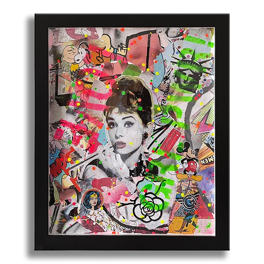 Liberty Audrey - Original Painting on Paper - Gardani Art