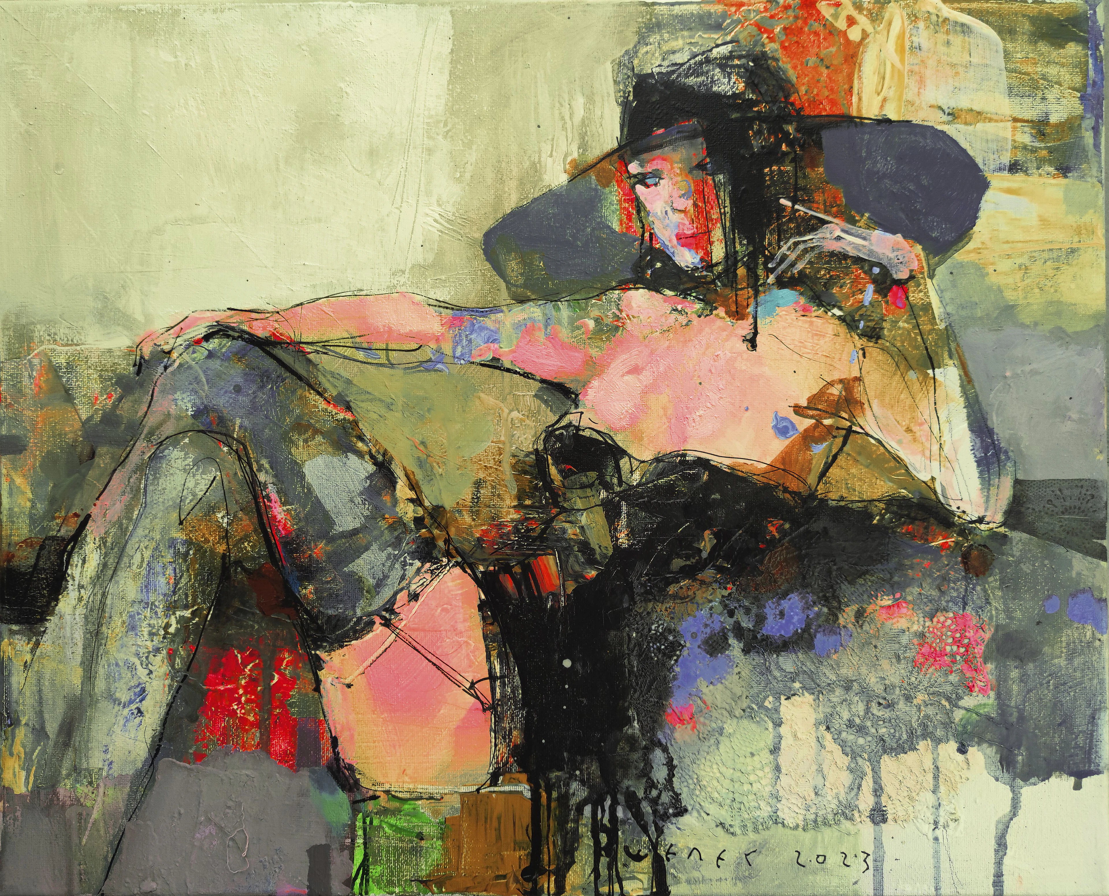 LADY ON THE COUCH - Victor Sheleg