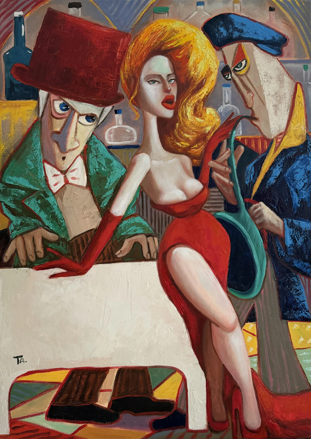 Red dress Green eyes - Ta Byrne