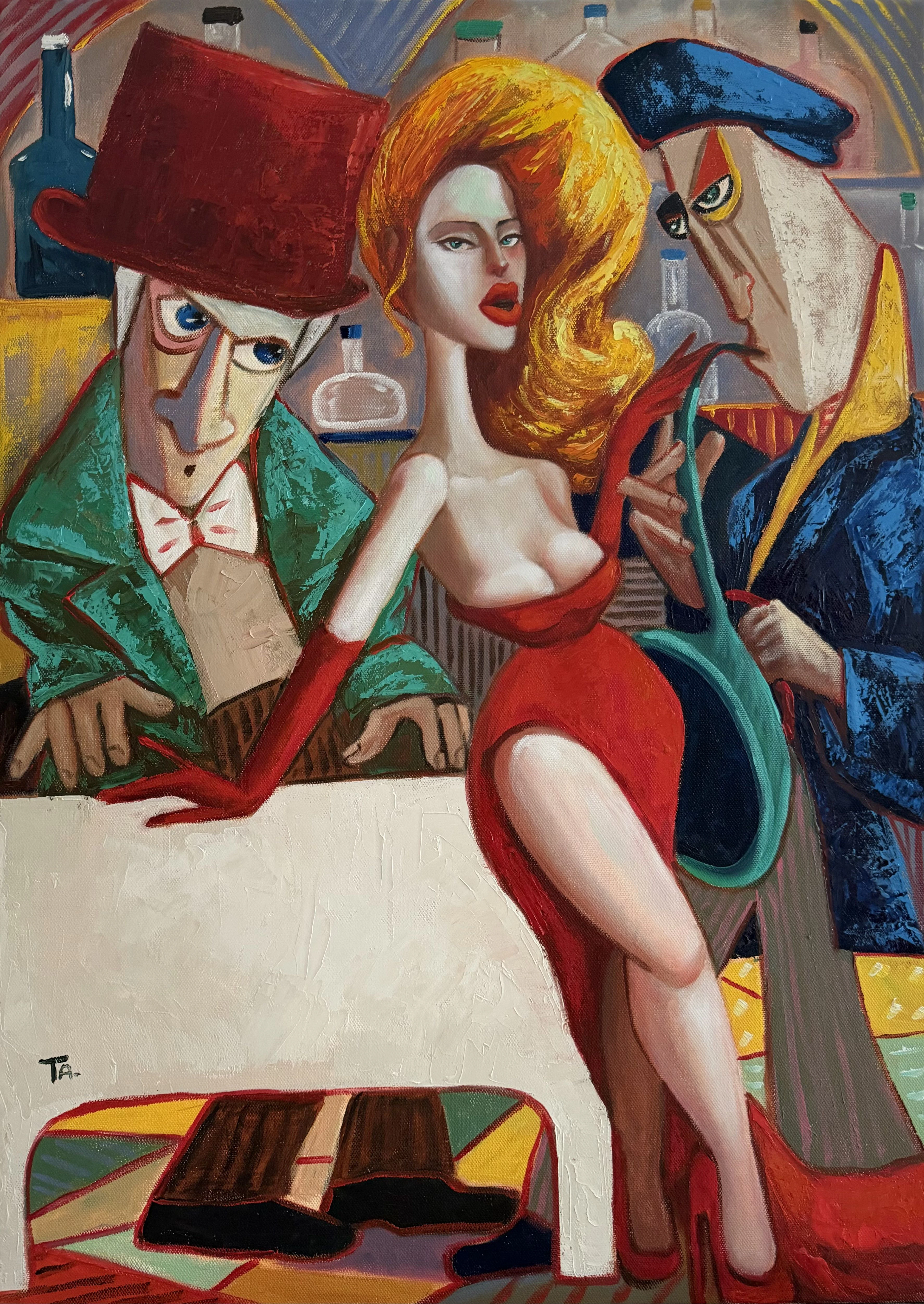 Red dress Green eyes - Ta Byrne