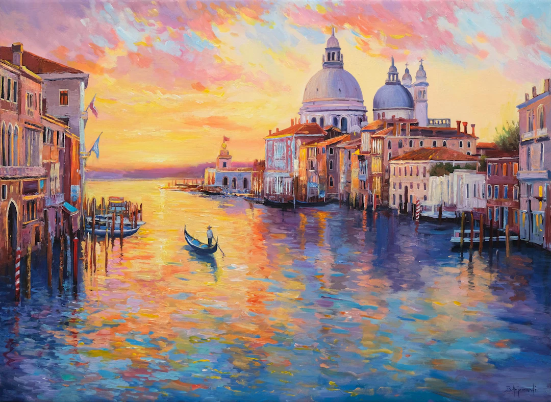 Venice at Sunset Glow - Behshad Arjomandi