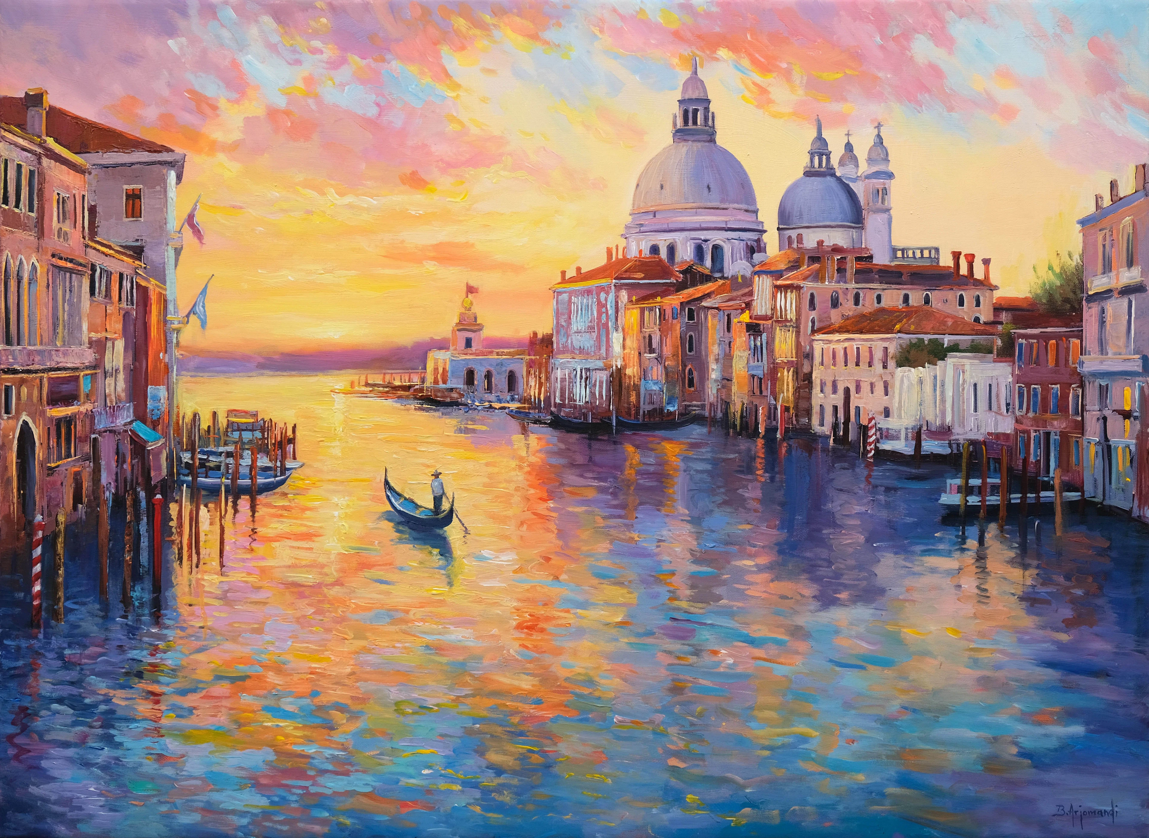 Venice at Sunset Glow - Behshad Arjomandi