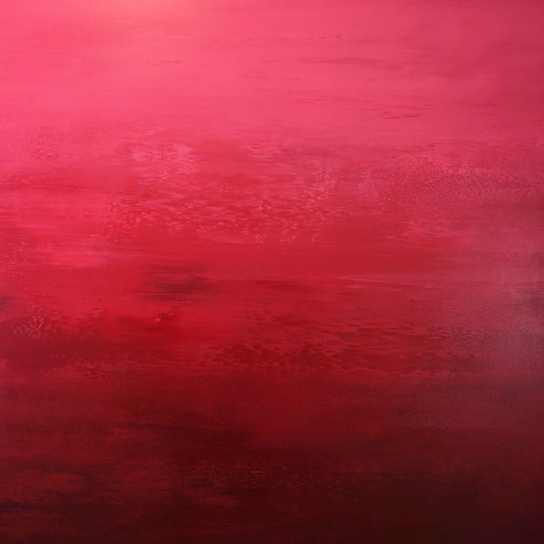 Wine Red - Vibrant Colorful Abstract - Suzanne Vaughan
