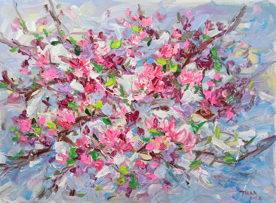 Peach blossom in Spring - LE ANH TUAN