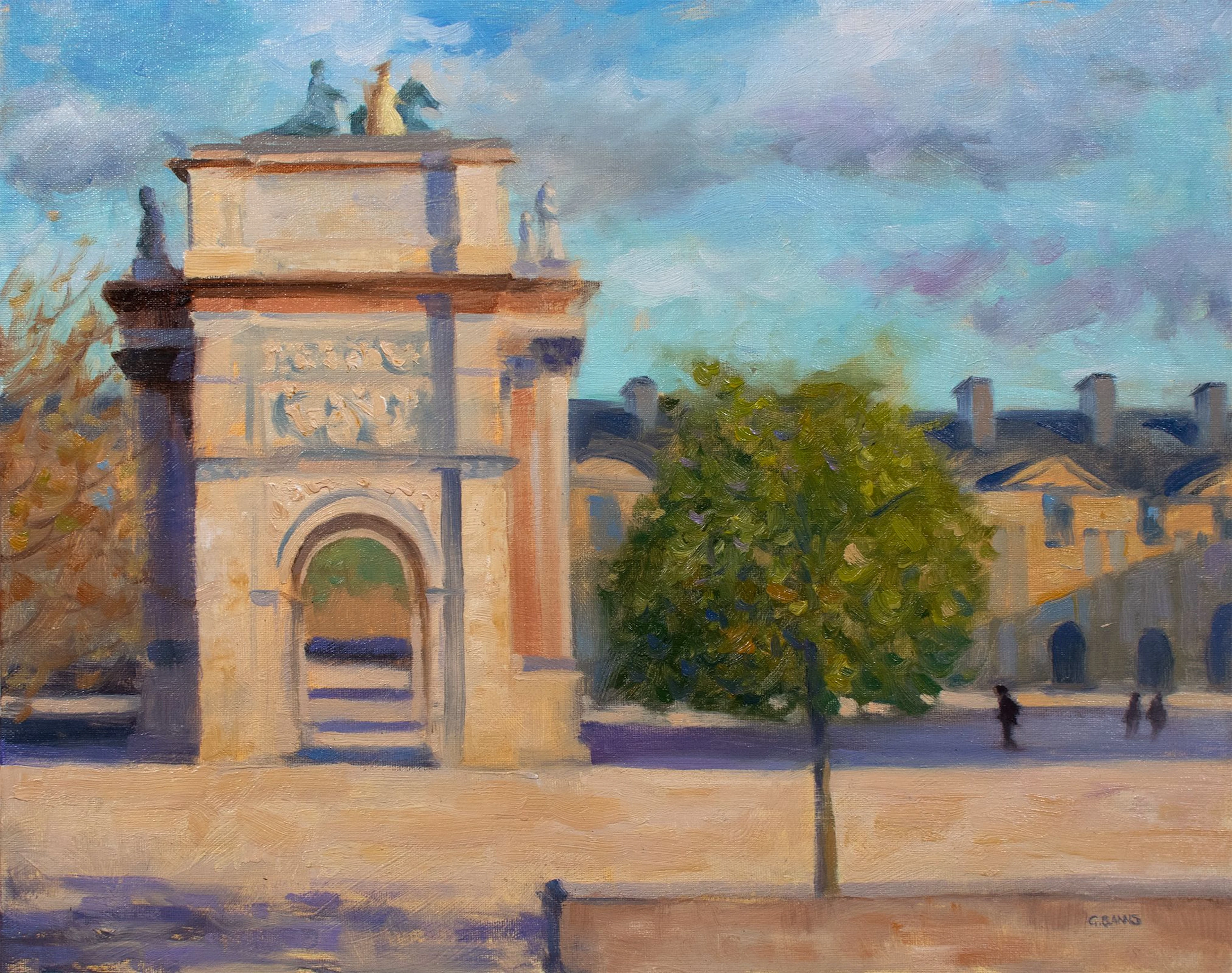 Arc de triomphe du Carrousel Paris impressionism - Gav Banns