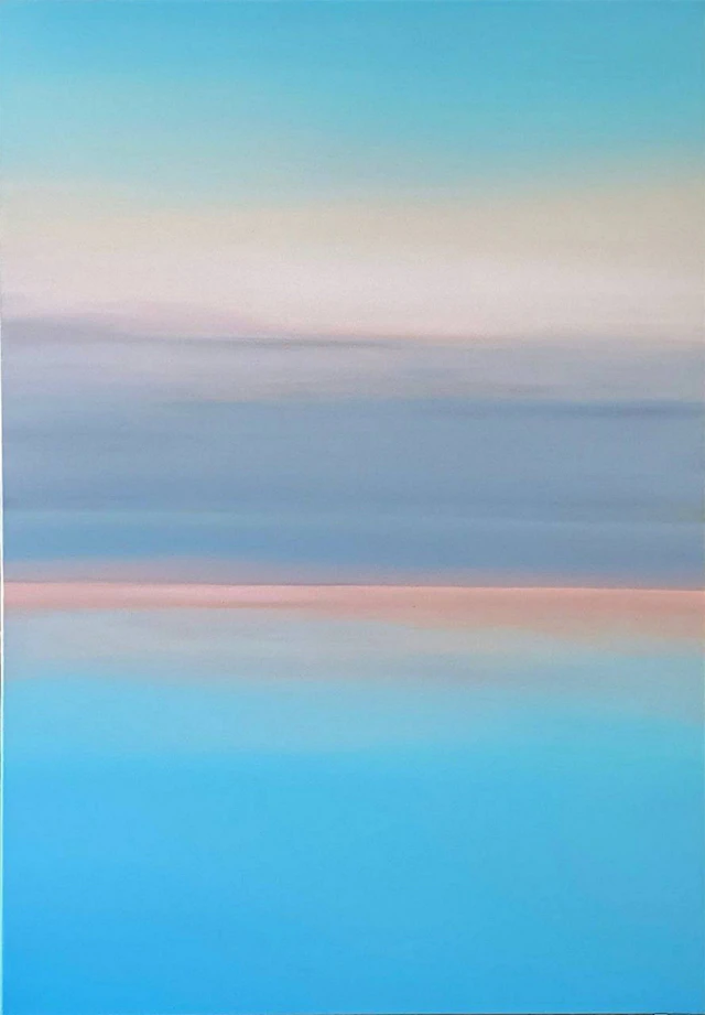 Seascape original oil painting DEEP INSIDE #15 - Larysa Uvarova