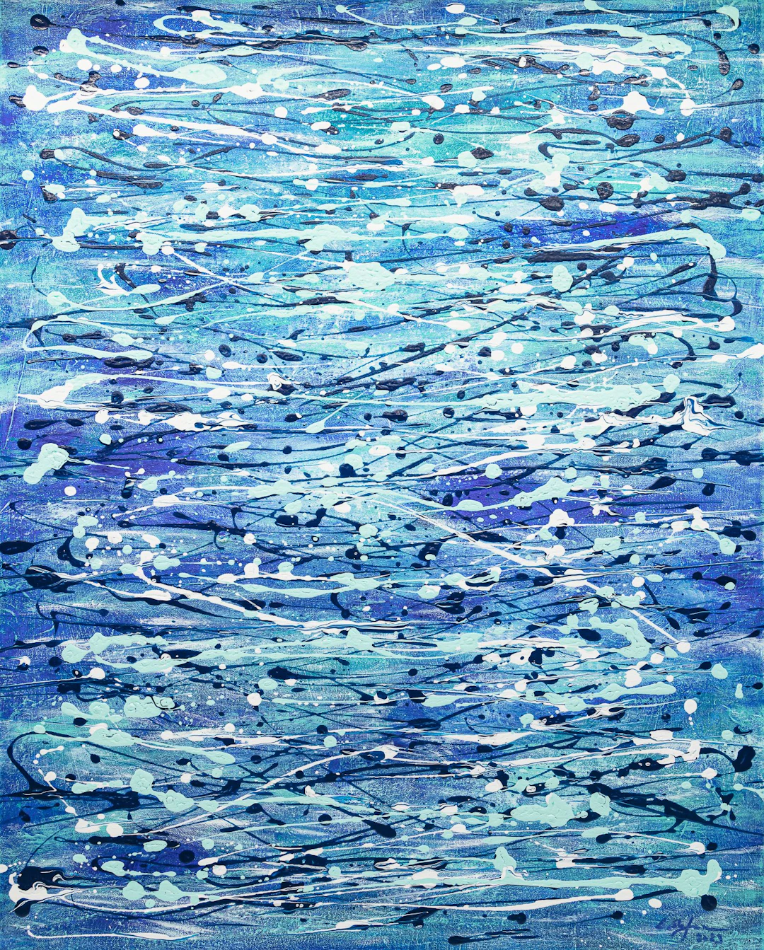 The Sea - Tribute to Jackson Pollock - Cristina Stefan