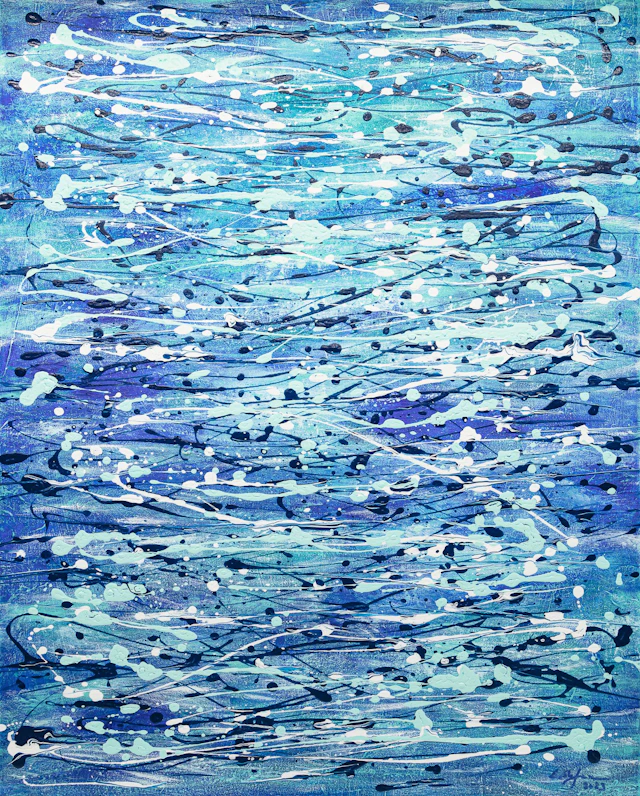 The Sea - Tribute to Jackson Pollock - Cristina Stefan