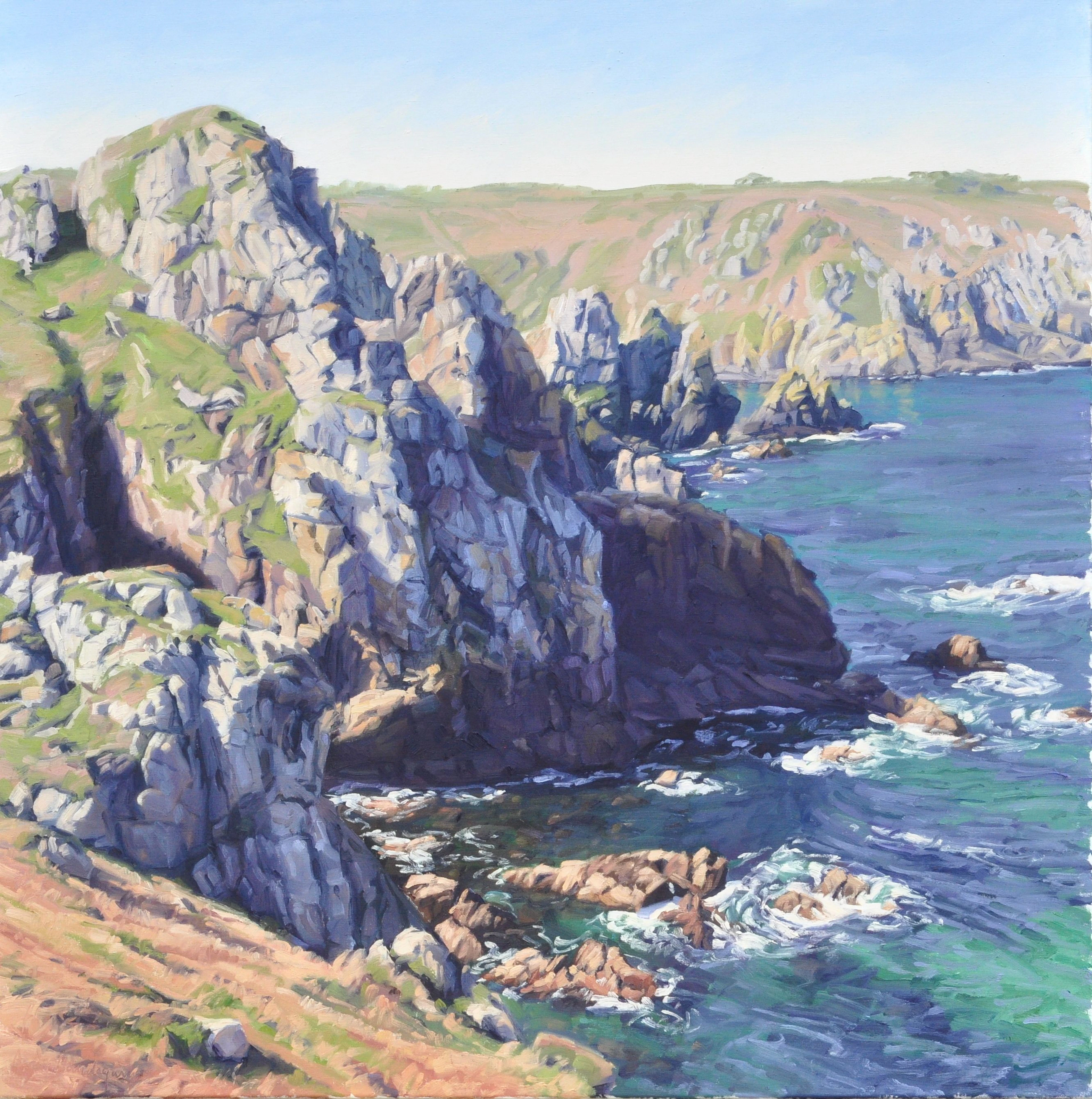 Cape Sizun Shadows on the Cliff - Anne Baudequin