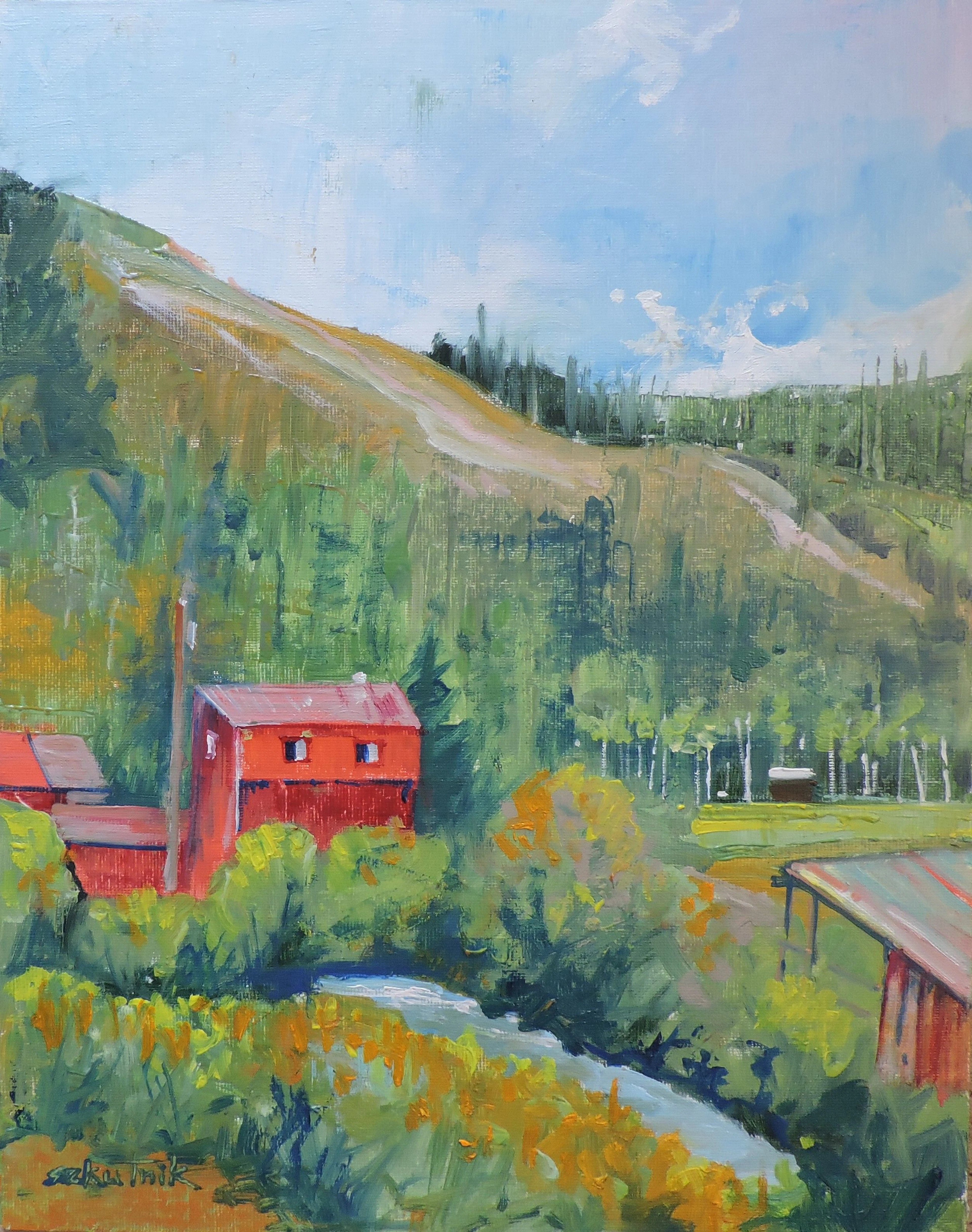 Building by the Stream - Richard Szkutnik