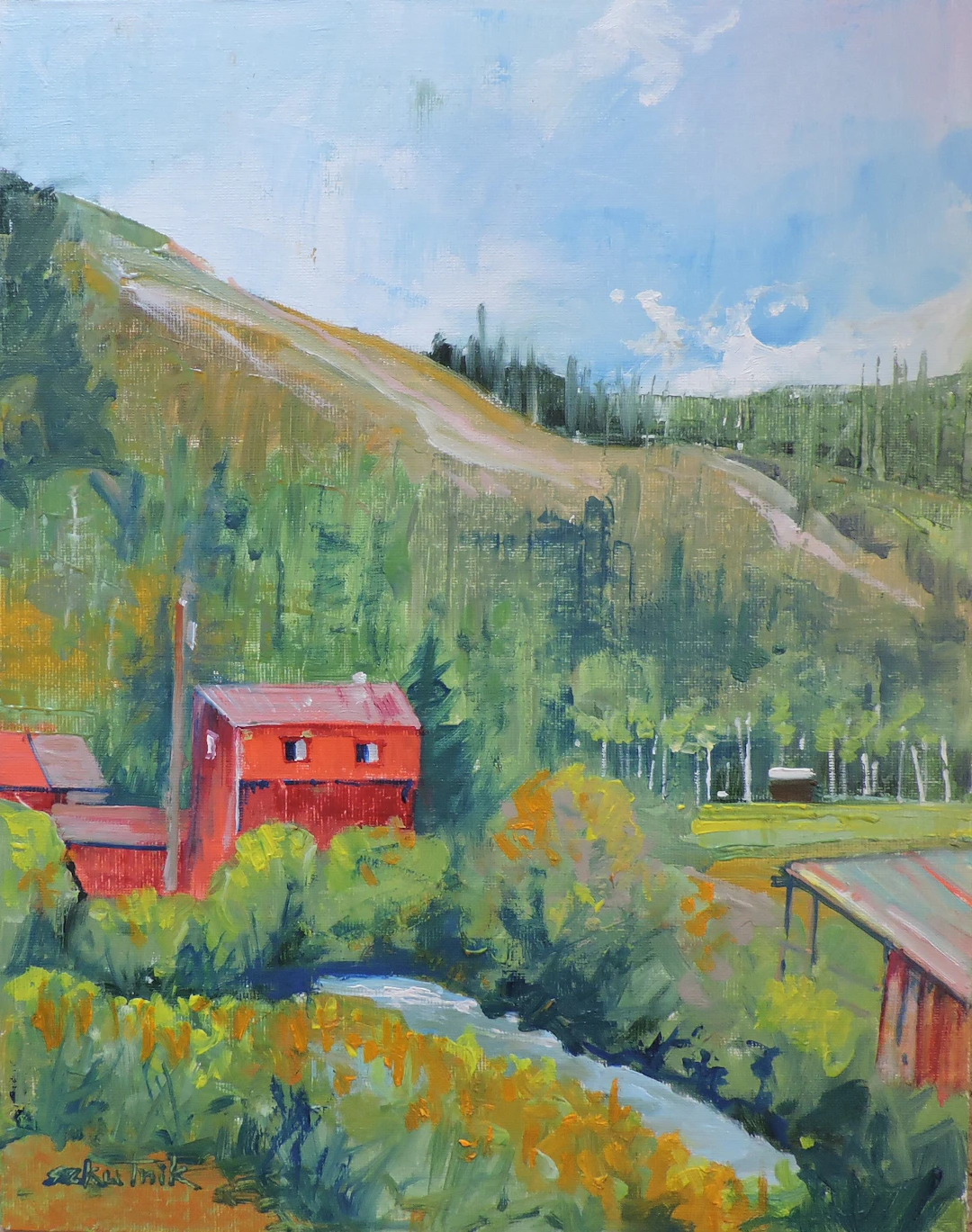 Building by the Stream - Richard Szkutnik