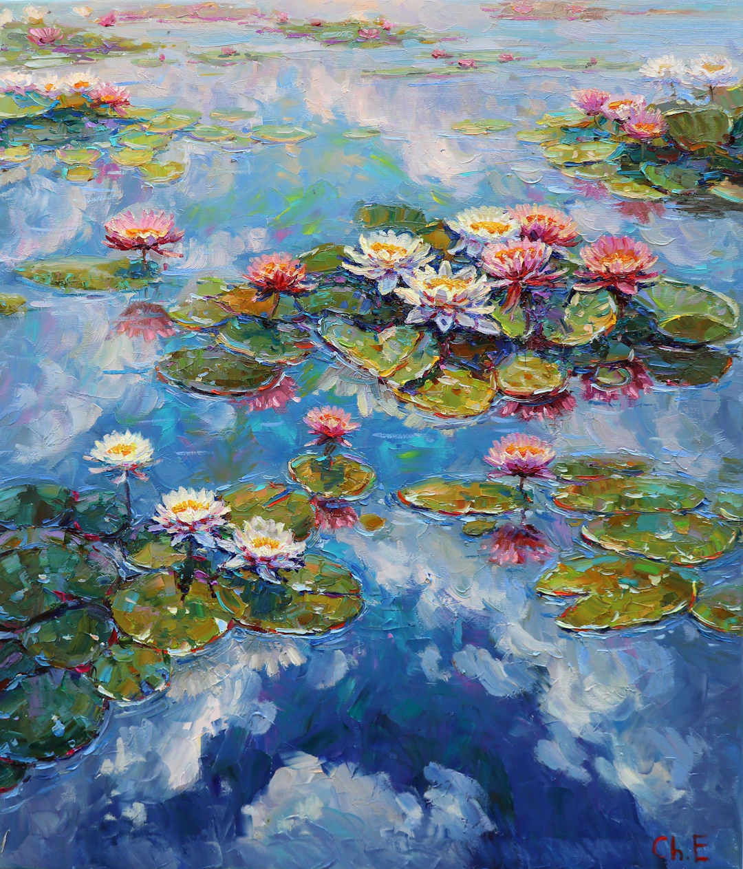 "" Water lilies"" - Evgeny Chernyakovsky
