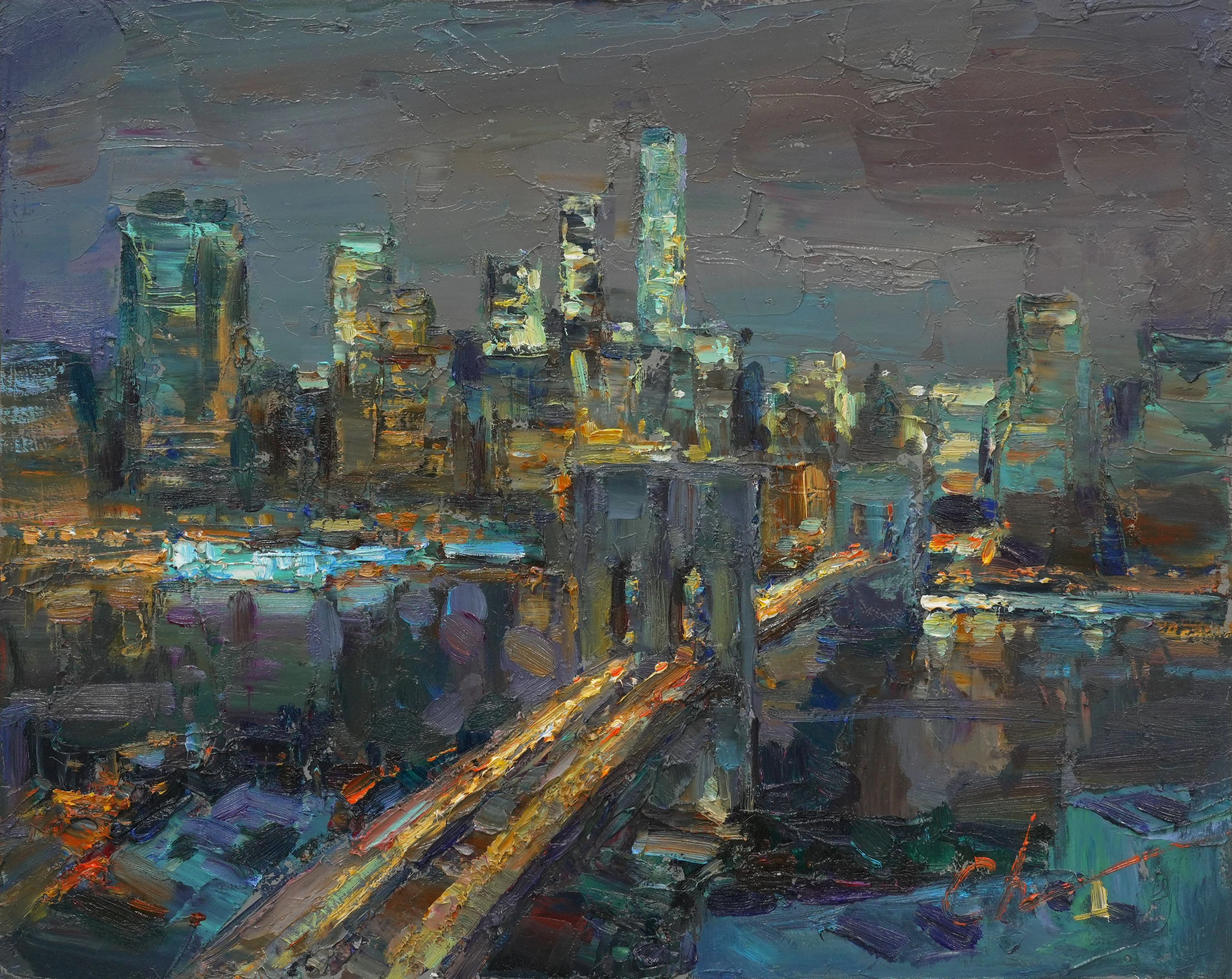 Light of the night city - Sergei Chernyakovsky