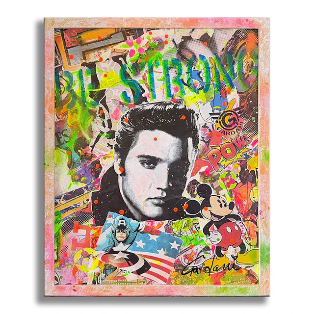 Elvis - Original Painting on Canvas - Gardani Art