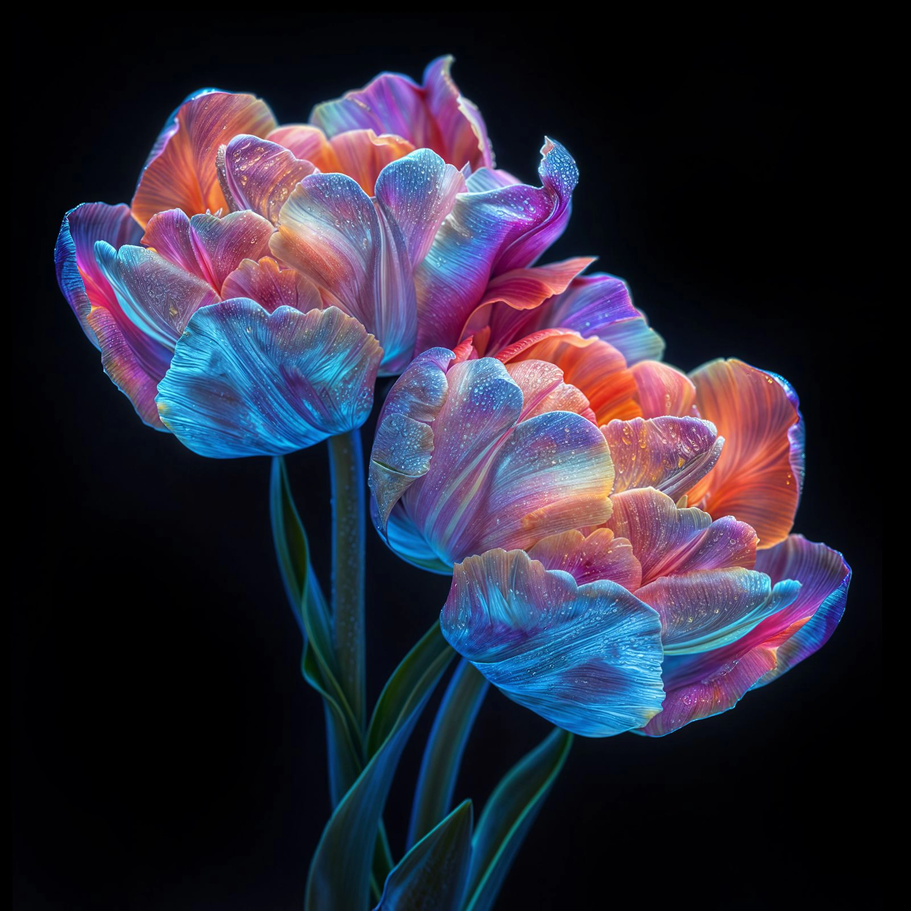 Rainbow Tulips - Michael Filonow
