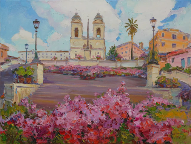 Trinita dei Monti in Rome - Alisa Onipchenko-Cherniakovska