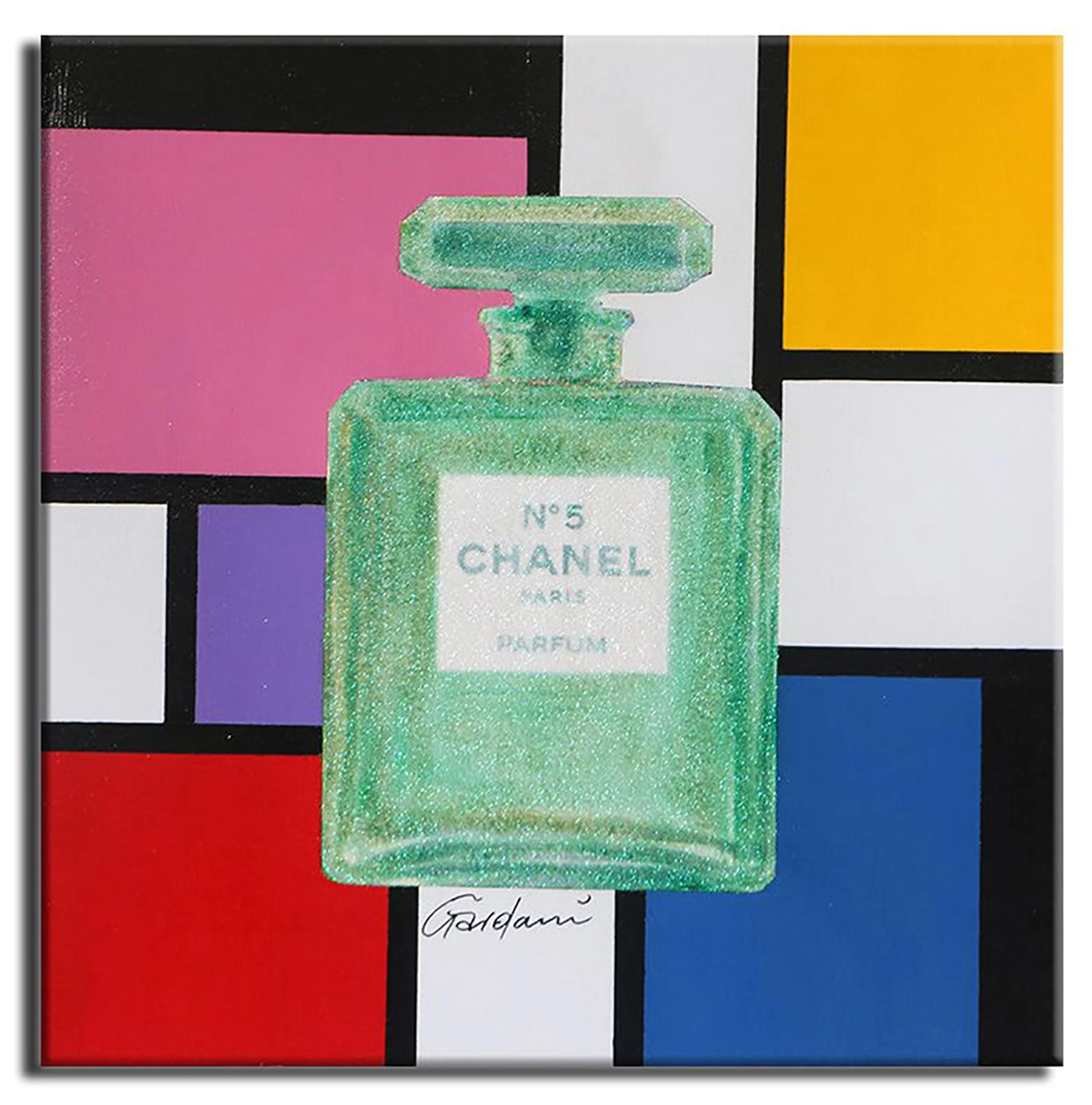 Chanel N5 - Open 5 - Original Painting on Canvas - Gardani Art