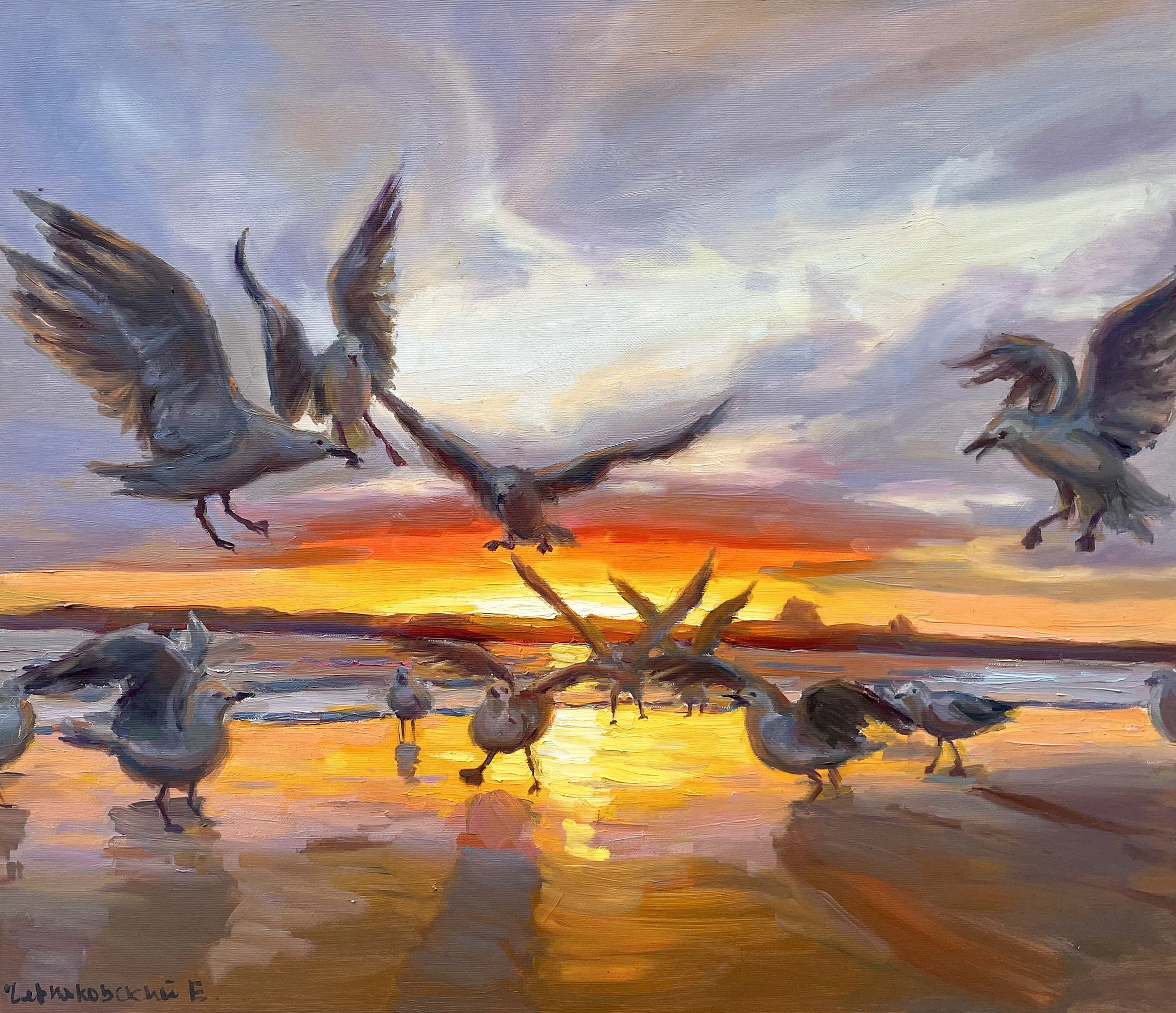 Seagulls - Evgeny Chernyakovsky
