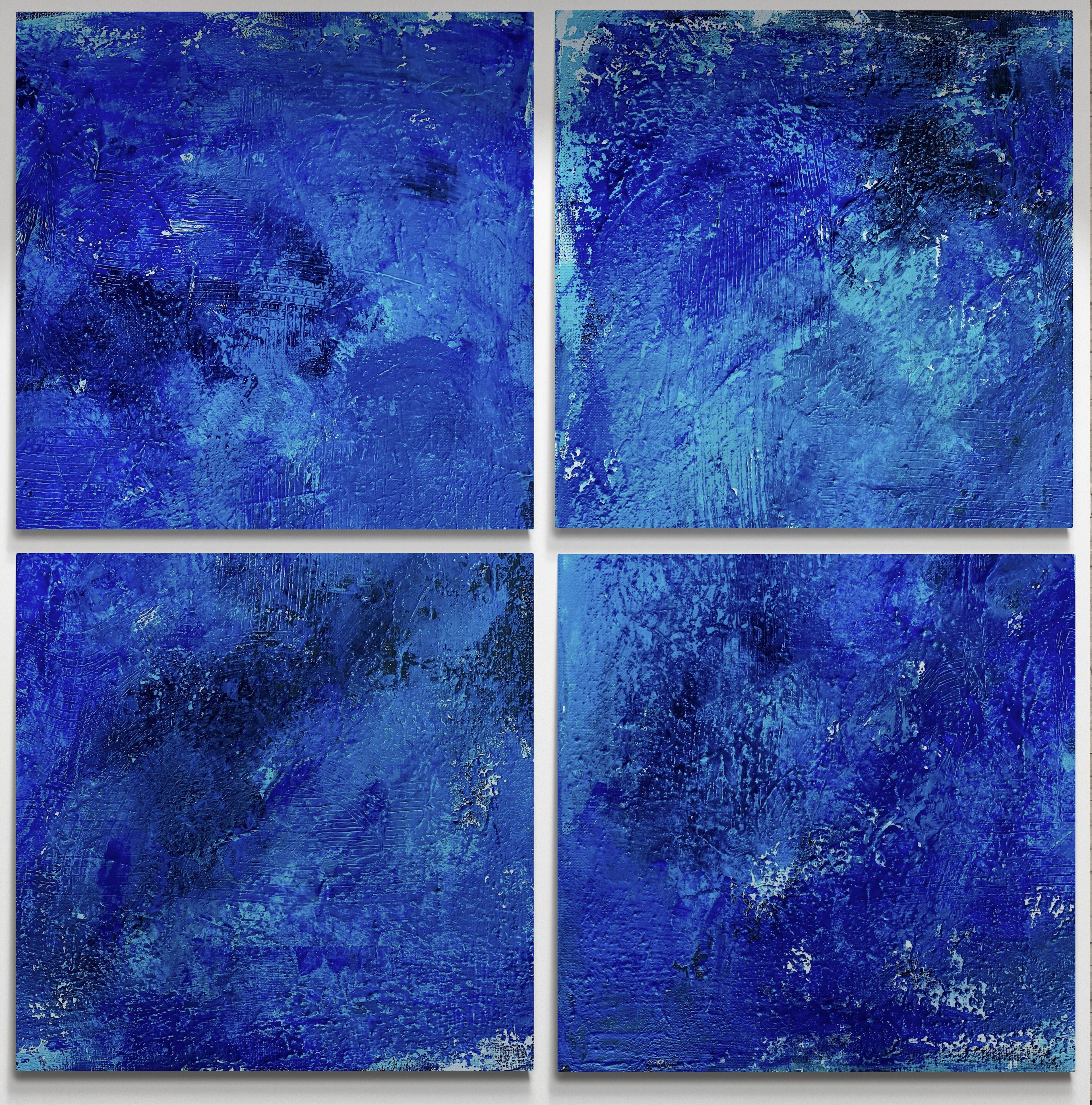BEyond the blue sea no. 2224 large blue abstract - Anita Kaufmann