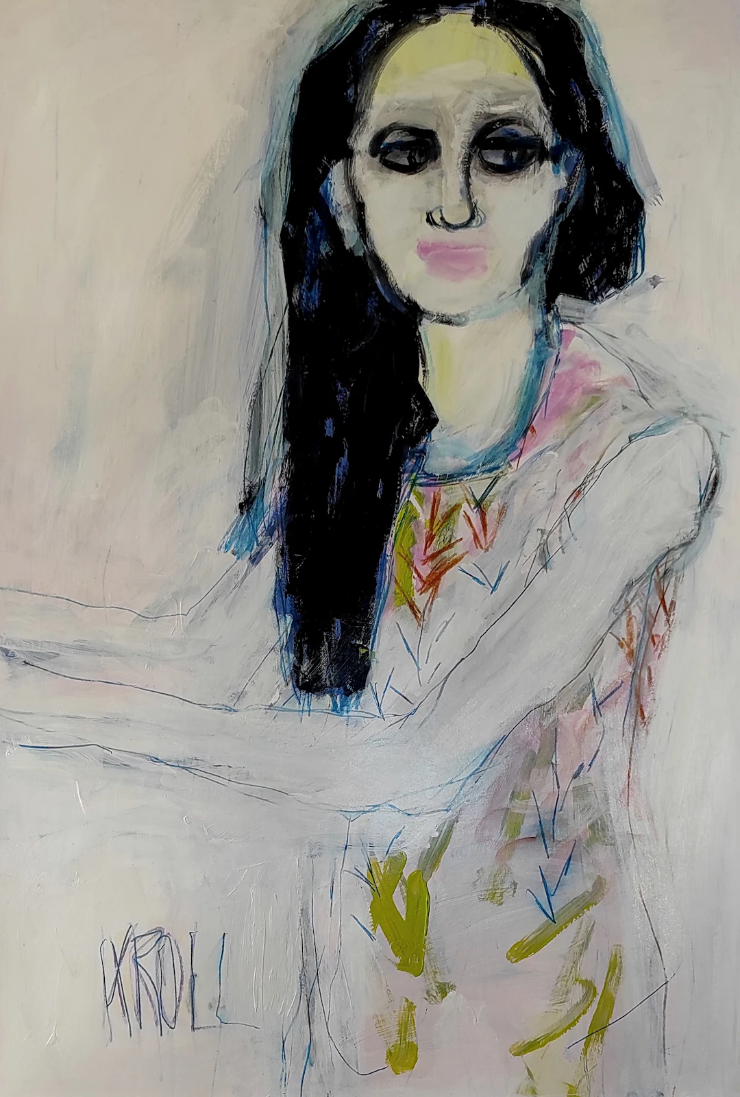 Portrait of a young woman - Barbara Kroll