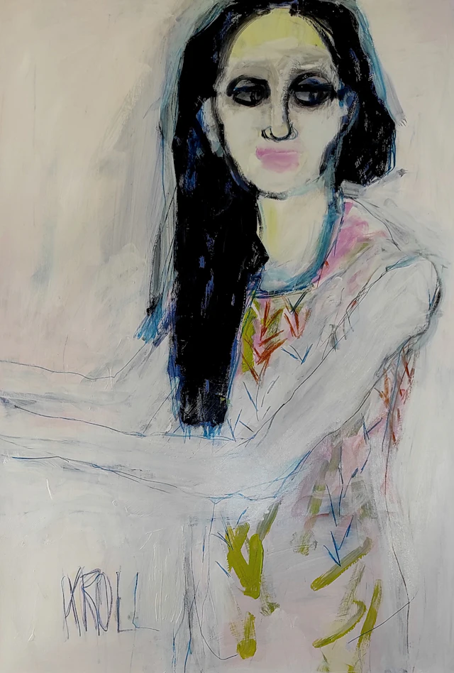 Portrait of a young woman - Barbara Kroll