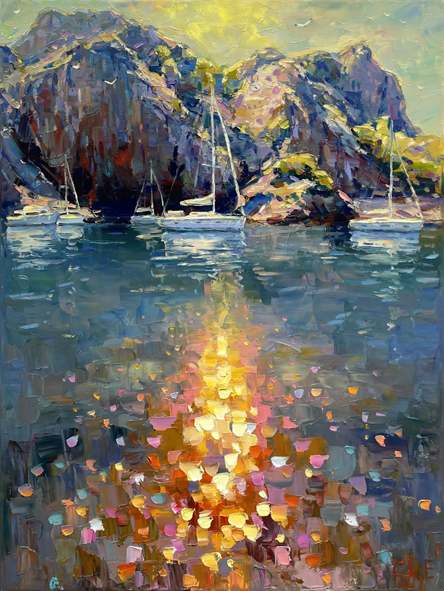 ""Shimmering water"" - Evgeny Chernyakovsky