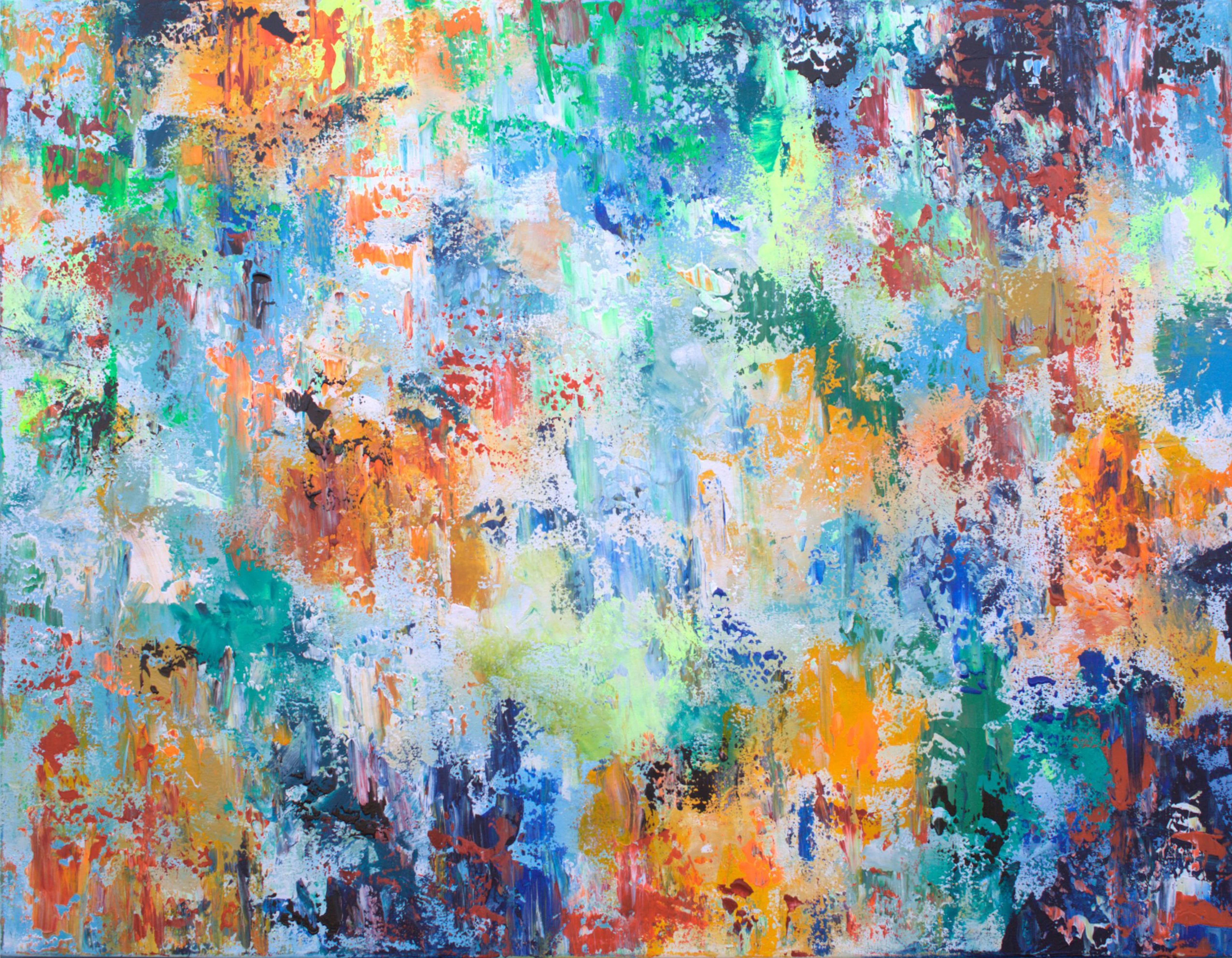 Water Reflections 90 x 70cm - Susan Wooler