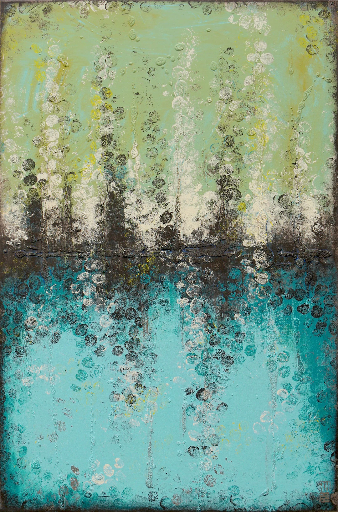 Boiling Bubbles Turquoise - Ronald Hunter