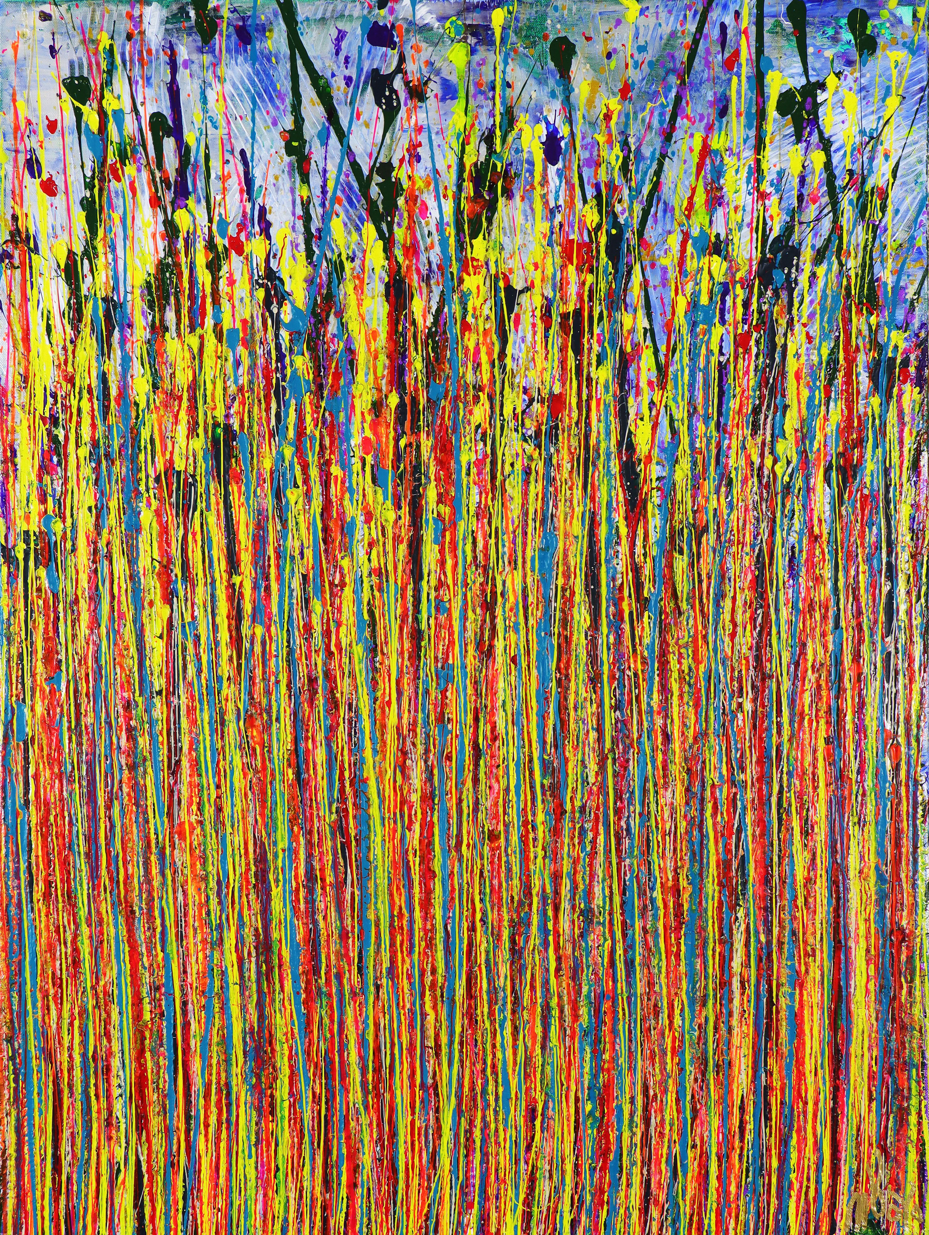 Color splendor (Over silver blue) (2023) - Nestor Toro