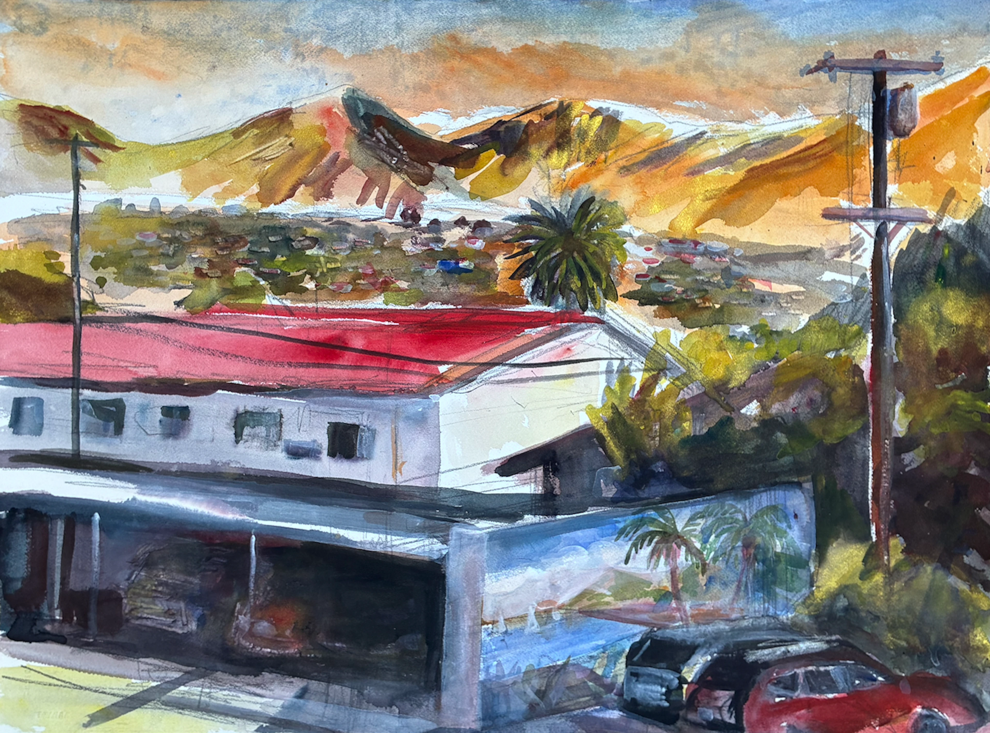 Morning view of Santa Barbara from Motel 6 - John Kilduff