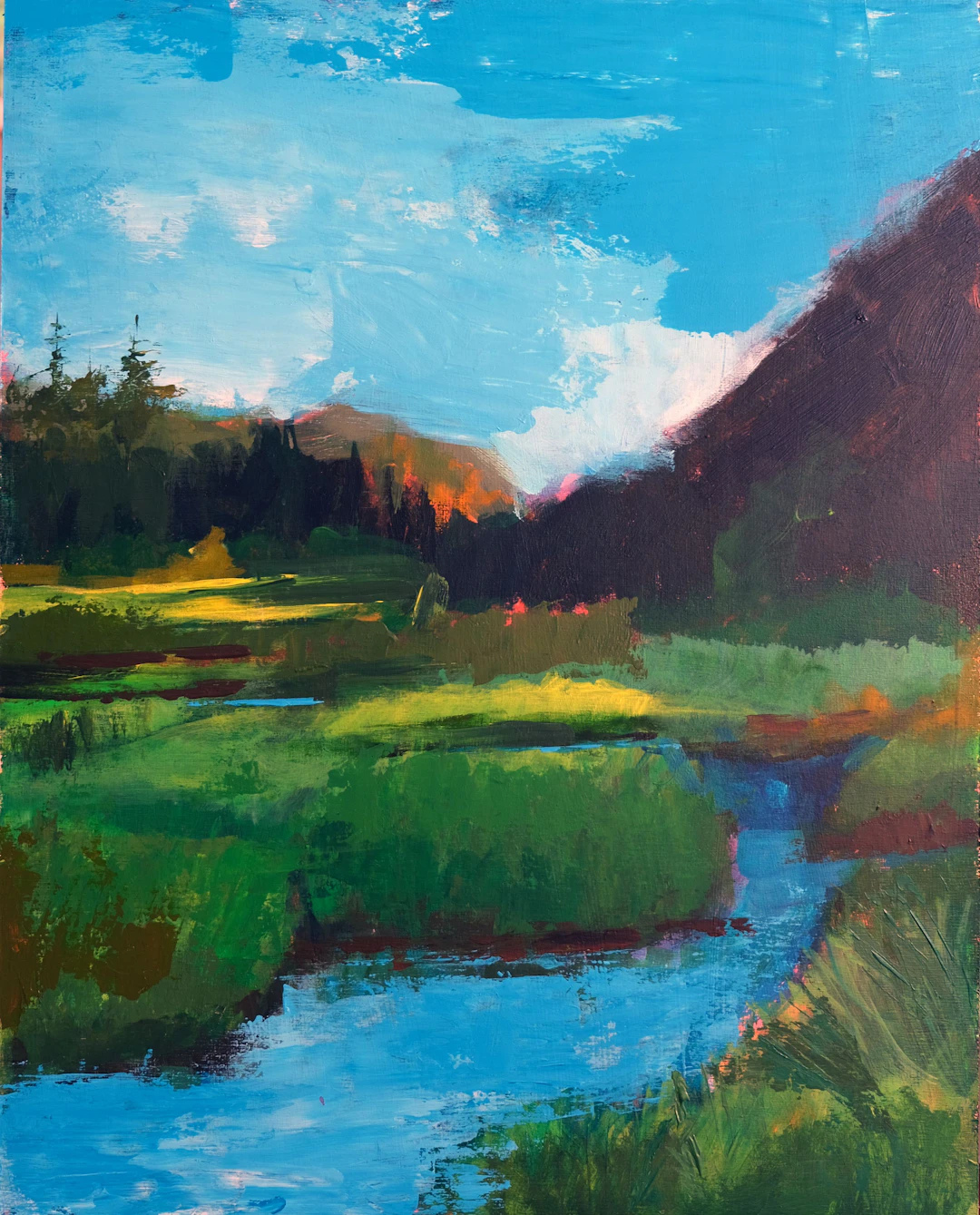 Wetlands; Lanscape Painting - Christine Cousineau