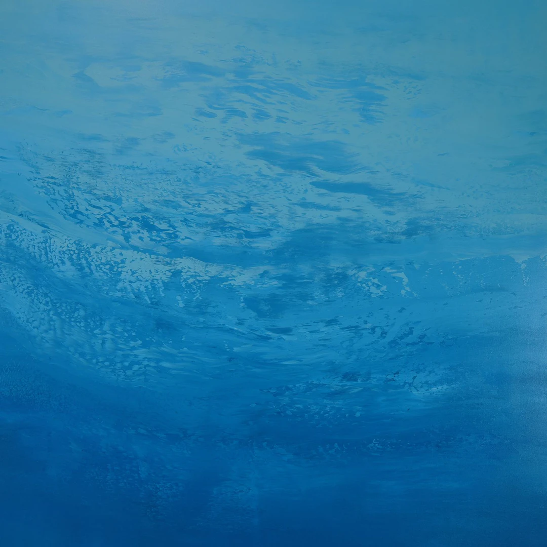 Soothing Blues - Color Field Seascape Abstract - Suzanne Vaughan