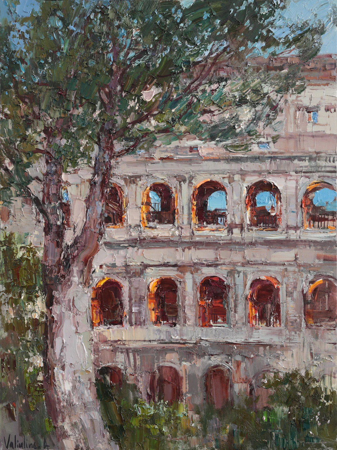 Evening Glow of the Colosseum - Anastasiia Valiulina