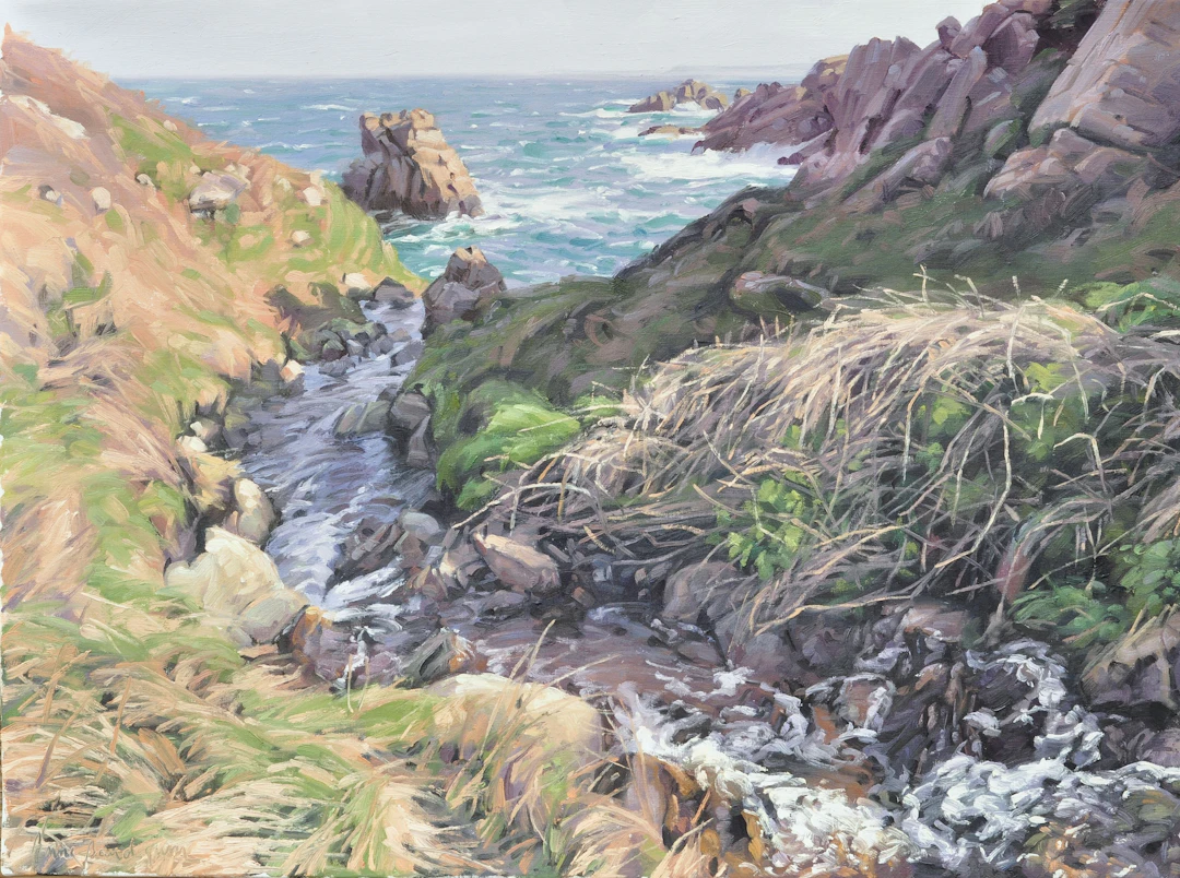 Brittany coastal stream - Anne Baudequin