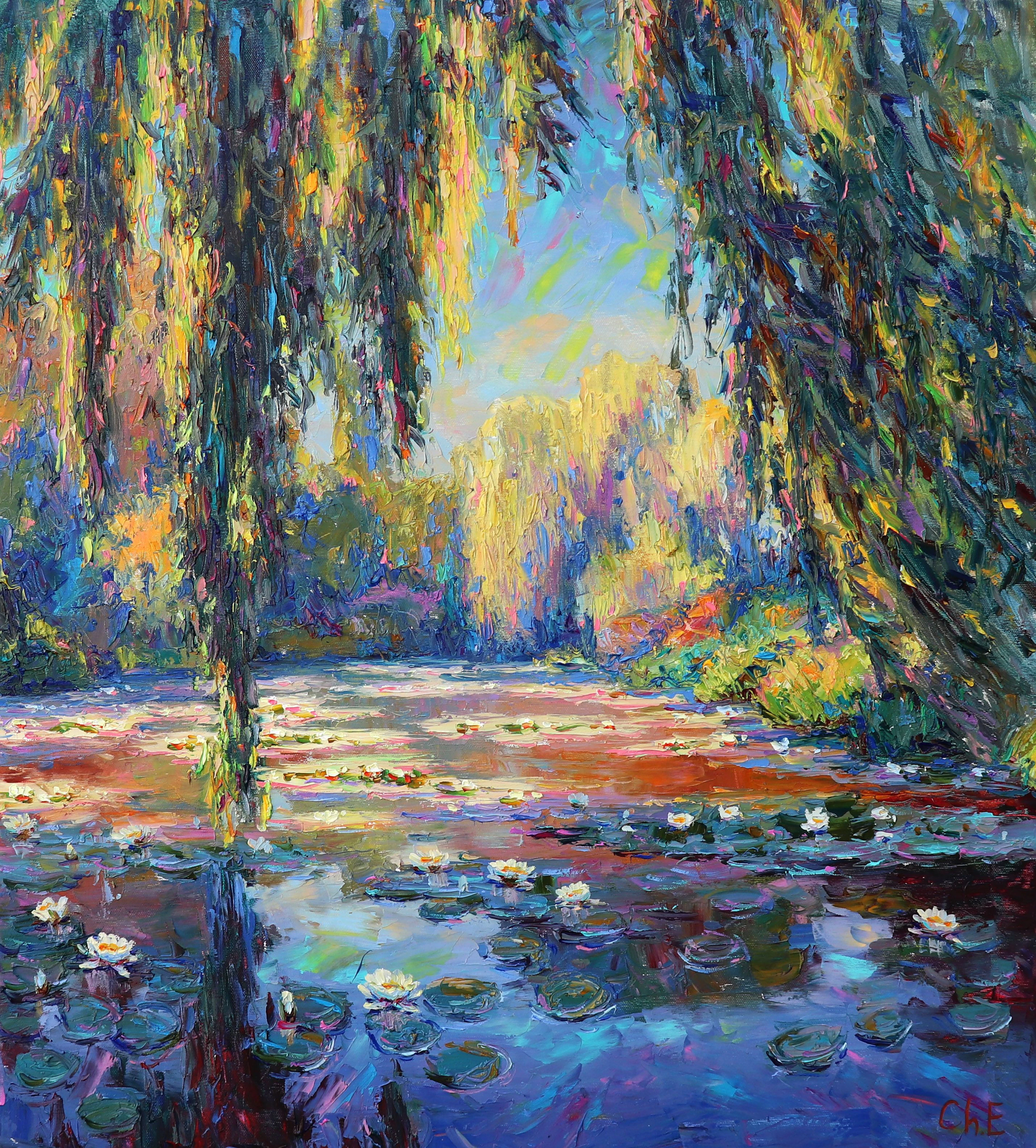 ""River with water lilies"" - Evgeny Chernyakovsky