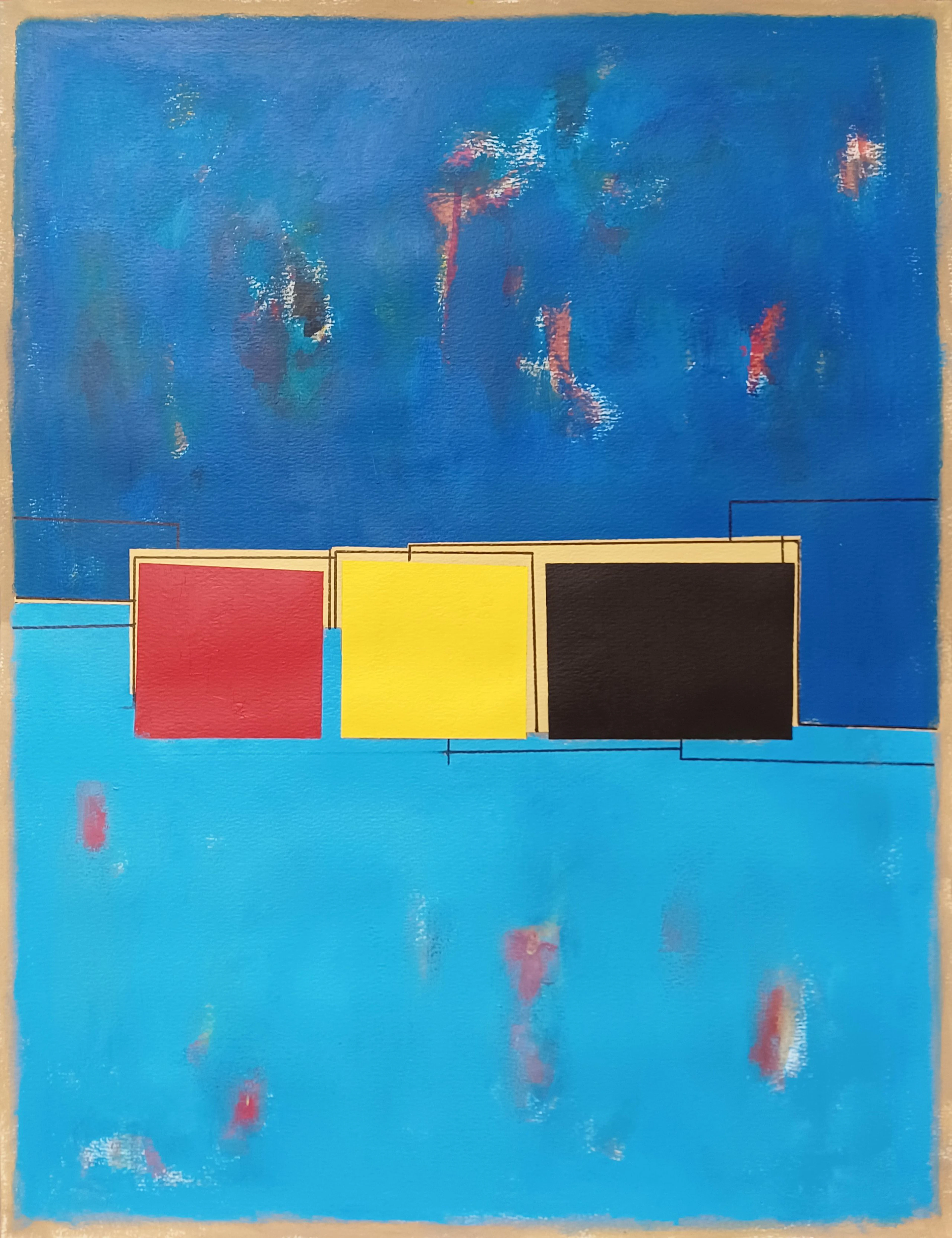 Blue composition III - Luis Medina