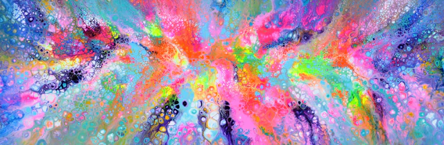 Flowing Energy 60 - Large Colorful Abstract - SOOS TIBERIU