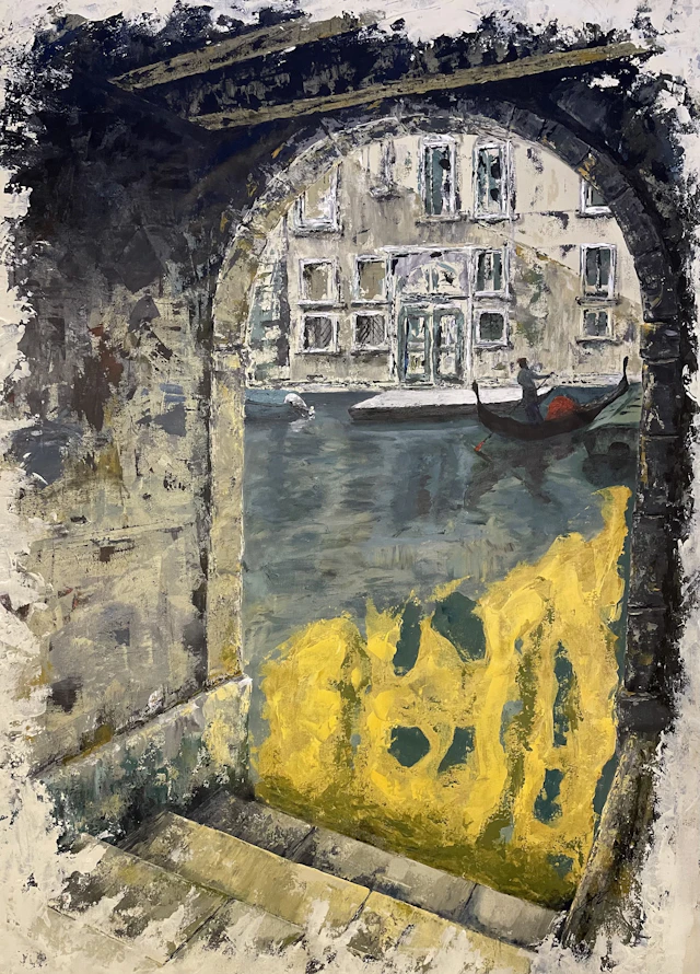 My Peace in Venice original design (104X144 cm) - Koorosh Nejad