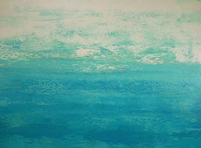 Sandy Cove - Abstract Beach Seascape - Suzanne Vaughan