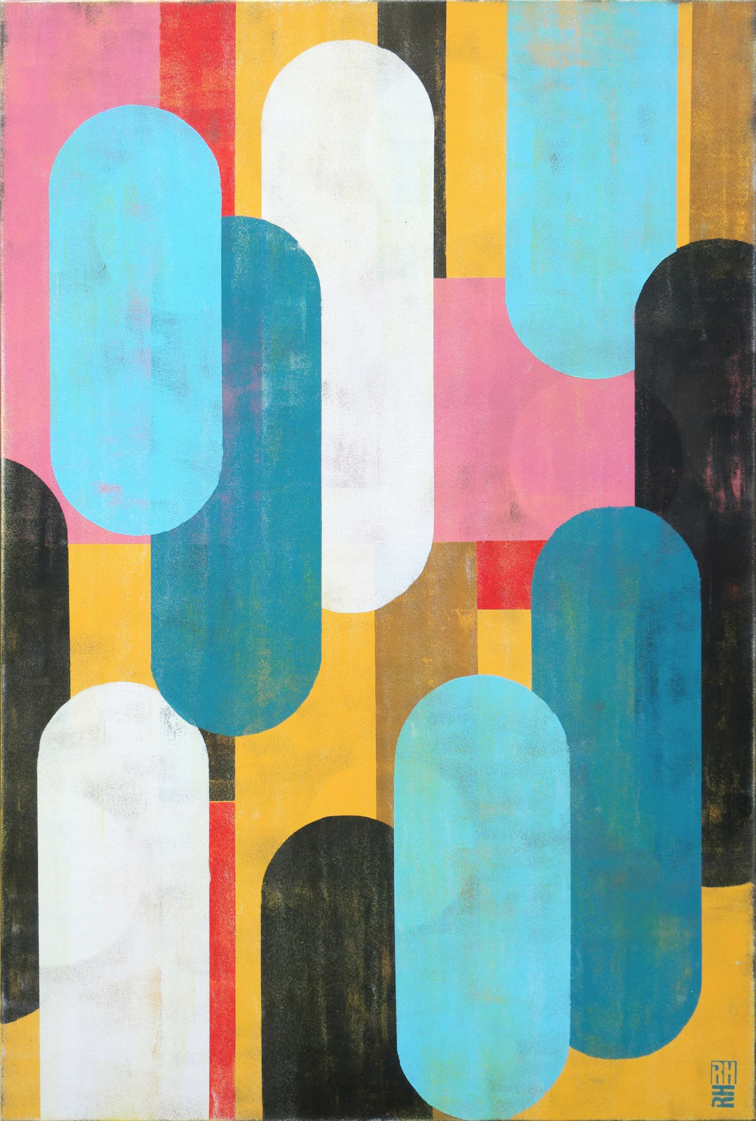 Traffic pink vertical - Ronald Hunter